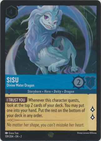 159/204 - Sisu - Divine Water Dragon - Cold Foil - Rise of the Floodborn