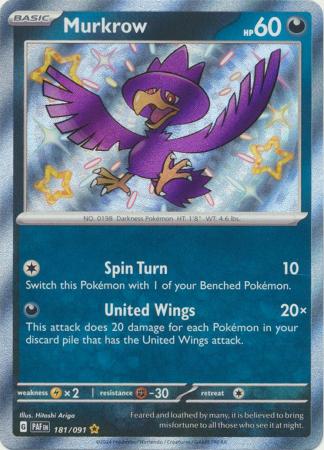 181/091 - Murkrow - Paldean Fates