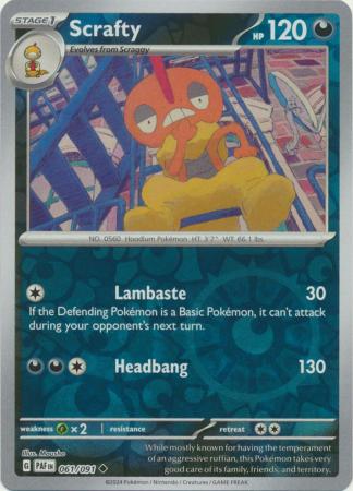 061/091 - Scrafty RH - Paldean Fates