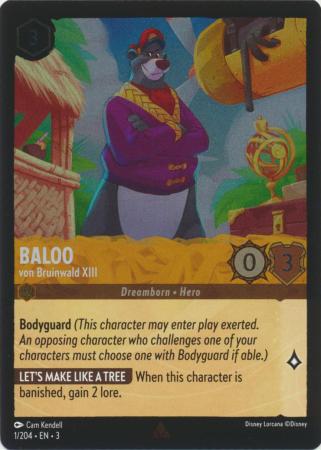 001/204 - Baloo - von Bruinwald XIII - Cold Foil - Into the Inklands