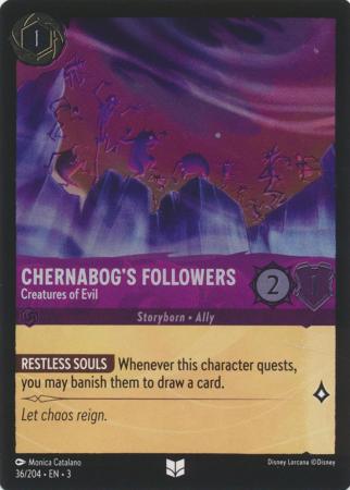 036/204 - Chernabog's Followers - Creatures of Evil - Cold Foil - Into the Inklands