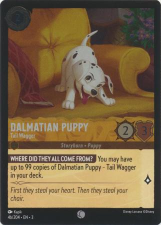 004b/204 - Dalmatian Puppy - Tail Wagger 4b - Cold Foil - Into the Inklands