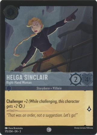 175/204 - Helga Sinclair - Right-Hand Woman - Cold Foil - Into the Inklands