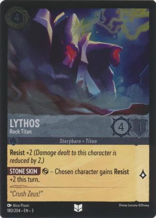 180/204 - Lythos - Rock Titan - Cold Foil - Into the Inklands