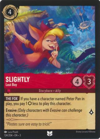 124/204 - Slightly - Lost Boy - Cold Foil - Into the Inklands