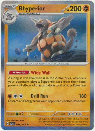 076/142 - Rhyperior - Stellar Crown