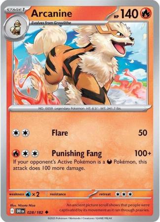 028/182 - Arcanine - Destined Rivals