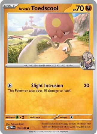 109/182 - Arven's Toedscool - Destined Rivals