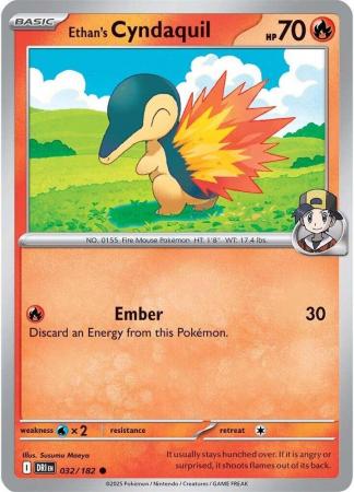 032/182 - Ethan's Cyndaquil - Destined Rivals