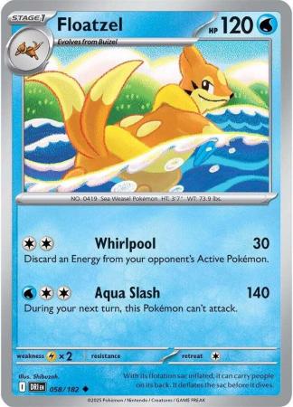 058/182 - Floatzel - Destined Rivals