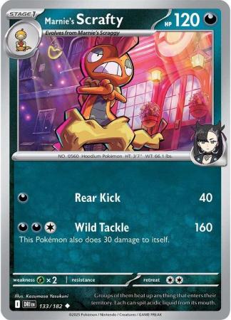 133/182 - Marnie's Scrafty - Destined Rivals