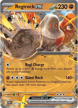 101/182 - Regirock ex - Destined Rivals