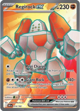 214/182 - Regirock ex - Destined Rivals