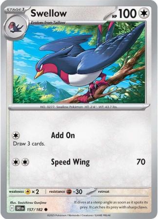 157/182 - Swellow - Destined Rivals