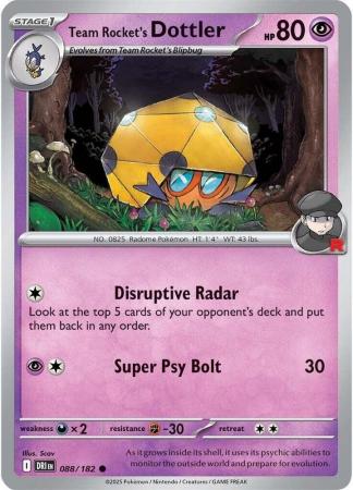 088/182 - Team Rocket's Dottler - Destined Rivals