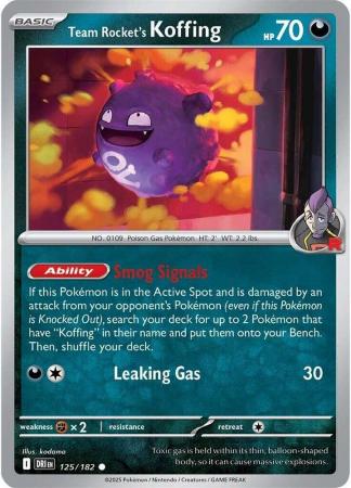 125/182 - Team Rocket's Koffing - Destined Rivals