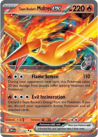 031/182 - Team Rocket's Moltres ex - Destined Rivals