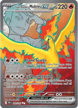208/182 - Team Rocket's Moltres ex - Destined Rivals