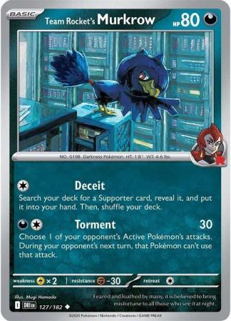 127/182 - Team Rocket's Murkrow - Destined Rivals