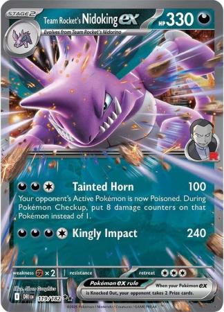 119/182 - Team Rocket's Nidoking ex - Destined Rivals