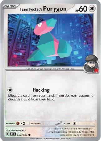 153/182 - Team Rocket's Porygon - Destined Rivals