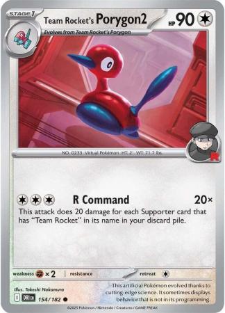 154/182 - Team Rocket's Porygon2 - Destined Rivals