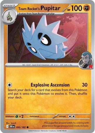 095/182 - Team Rocket's Pupitar - Destined Rivals