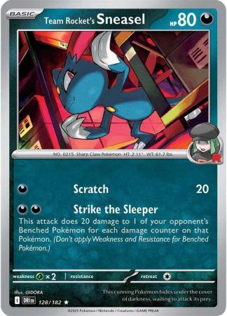 128/182 - Team Rocket's Sneasel - Destined Rivals