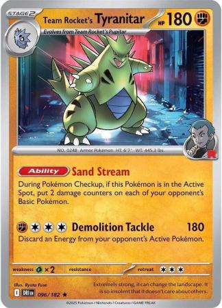 096/182 - Team Rocket's Tyranitar - Destined Rivals