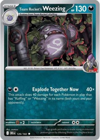 126/182 - Team Rocket's Weezing - Destined Rivals