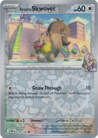 158/182 - Arven's Skwovet RH - Destined Rivals