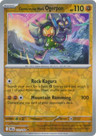 111/182 - Cornerstone Mask Ogerpon RH - Destined Rivals