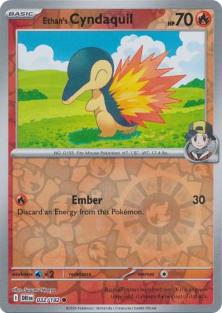 032/182 - Ethan's Cyndaquil RH - Destined Rivals