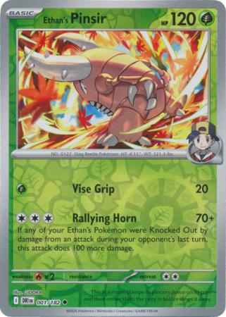 001/182 - Ethan's Pinsir RH - Destined Rivals