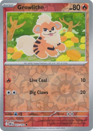 027/182 - Growlithe RH - Destined Rivals