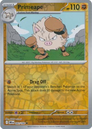 091/182 - Primeape RH - Destined Rivals