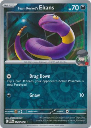112/182 - Team Rocket's Ekans RH - Destined Rivals