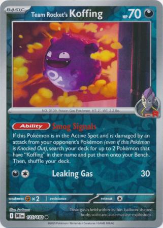 125/182 - Team Rocket's Koffing RH - Destined Rivals