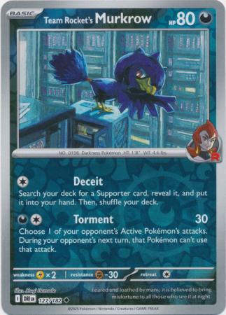 127/182 - Team Rocket's Murkrow RH - Destined Rivals