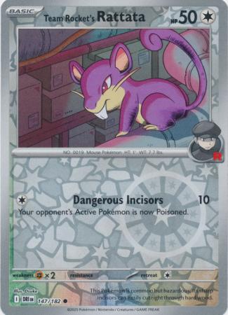 147/182 - Team Rocket's Rattata RH - Destined Rivals