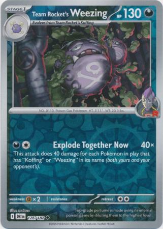 126/182 - Team Rocket's Weezing RH - Destined Rivals