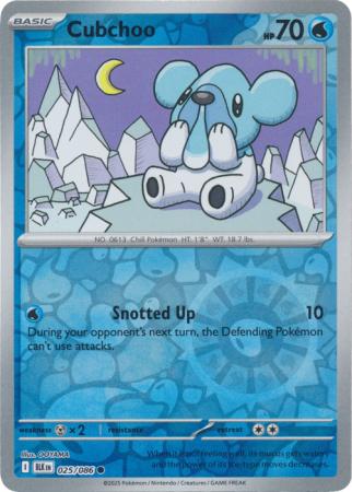 025/086 - Cubchoo RH - Black Bolt