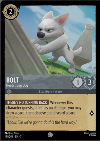 184/204 - Bolt - Headstrong Dog - Cold Foil - Archazia's Island