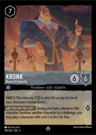 185/204 - Kronk – Head of Security - Cold Foil - Shimmering Skies