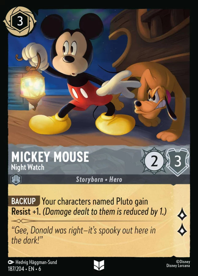 187/204 - Mickey Mouse - Night Watch - Azurite Sea