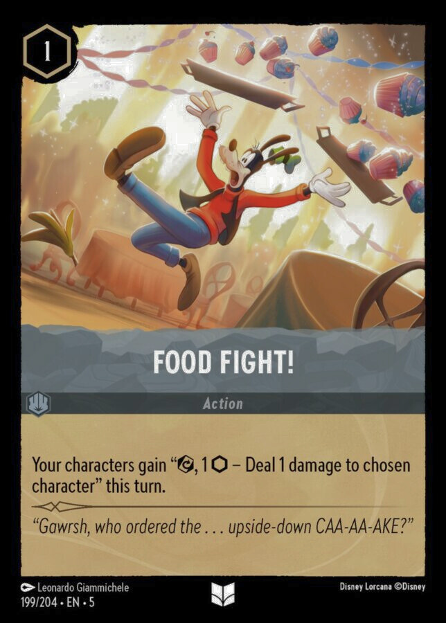 199/204 - Food Fight! - Cold Foil - Shimmering Skies