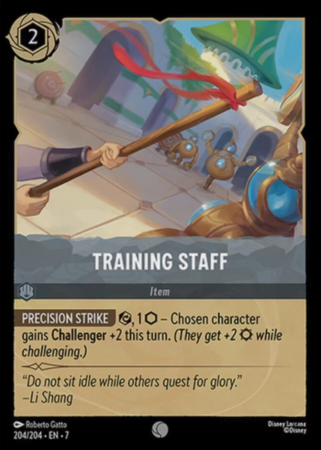 204/204 - Training Staff - Cold Foil - Archazia's Island