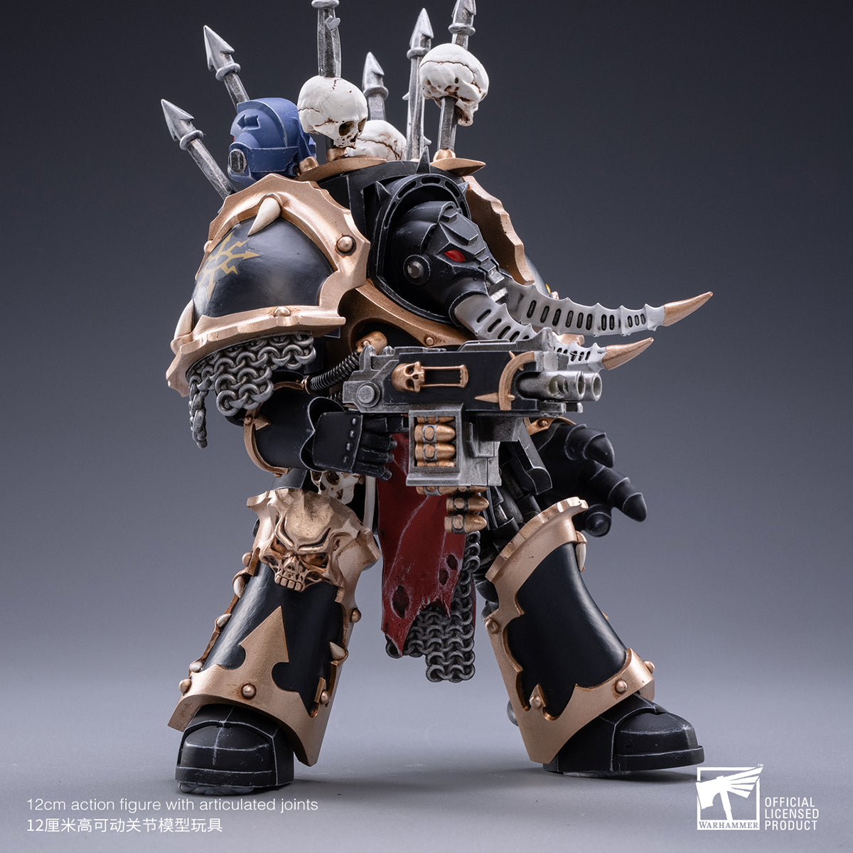 Warhammer Collectibles: 1/18 Scale Black Legion Chaos Terminator Brother Bathalorr
