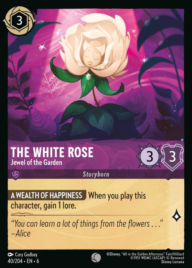 040/204 - The White Rose - Jewel of the Garden - Azurite Sea