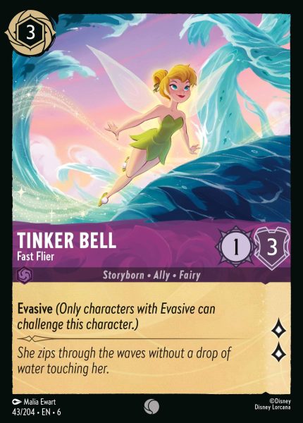 043/204 - Tinker Bell - Fast Flier - Azurite Sea